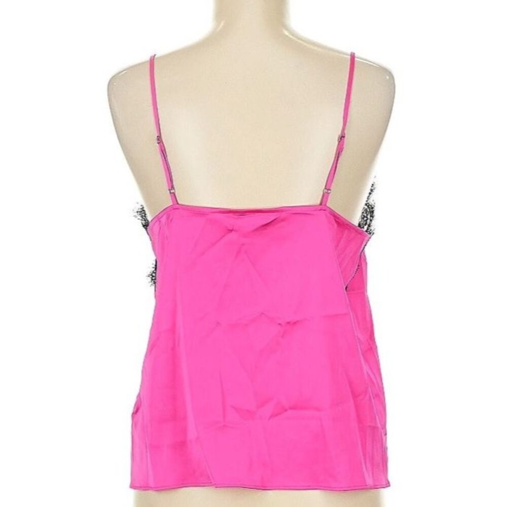 DESIGNER THE DROP PINK/BLACK LACE TRIM SPAGHETTI STRAP CAMISOLE TOP SIZE MED - Picture 3 of 8
